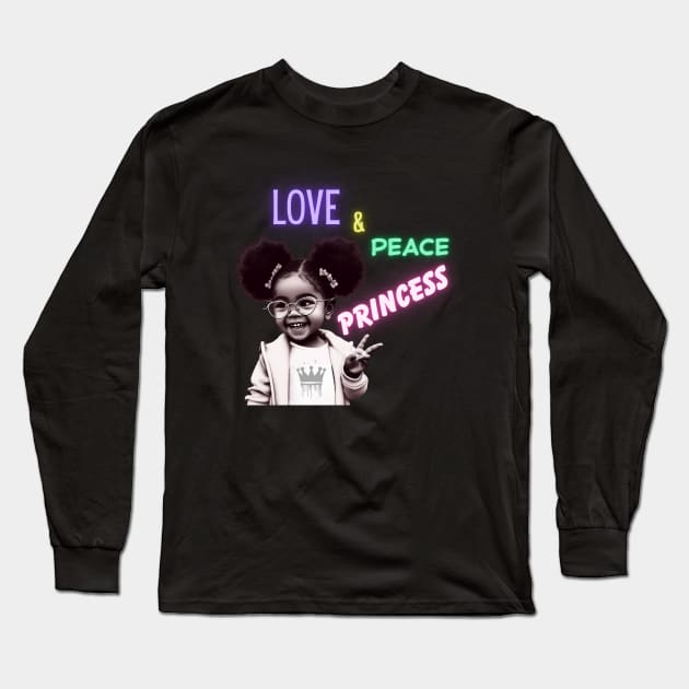 Love & Peace Princess Long Sleeve T-Shirt by AlmostMaybeNever